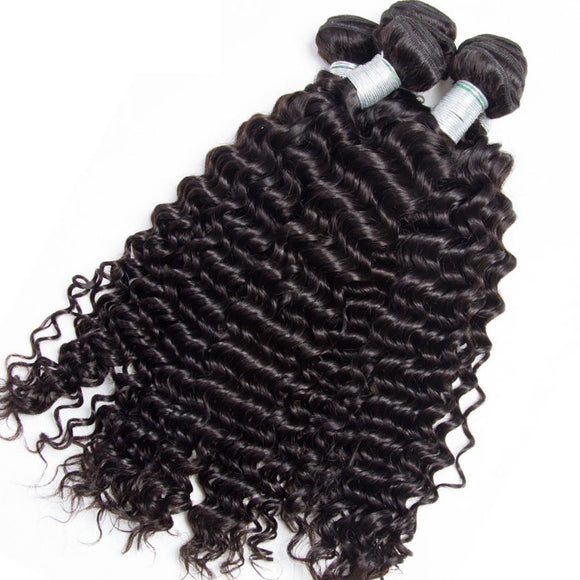 Exotic Deep Curly Virgin Hair Bundle w/  20